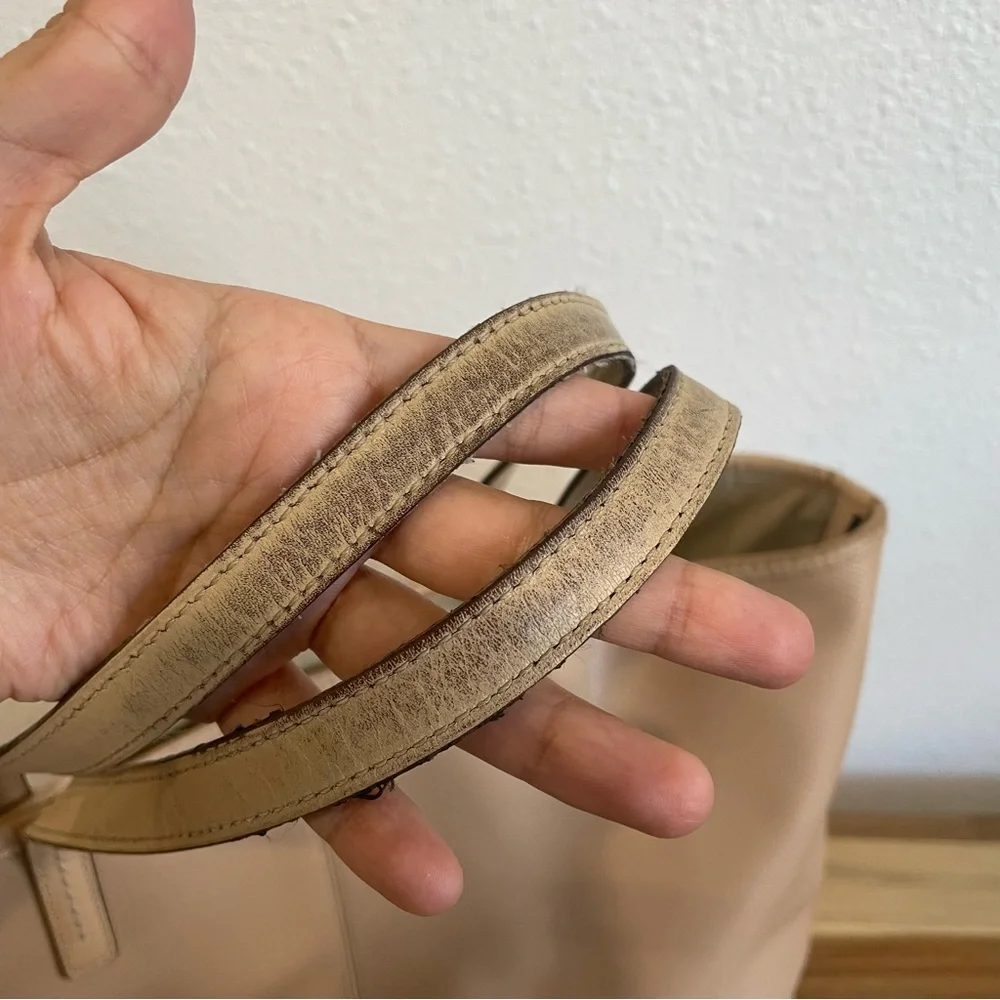 Coach Beige Nude Leather Park Metro Tote